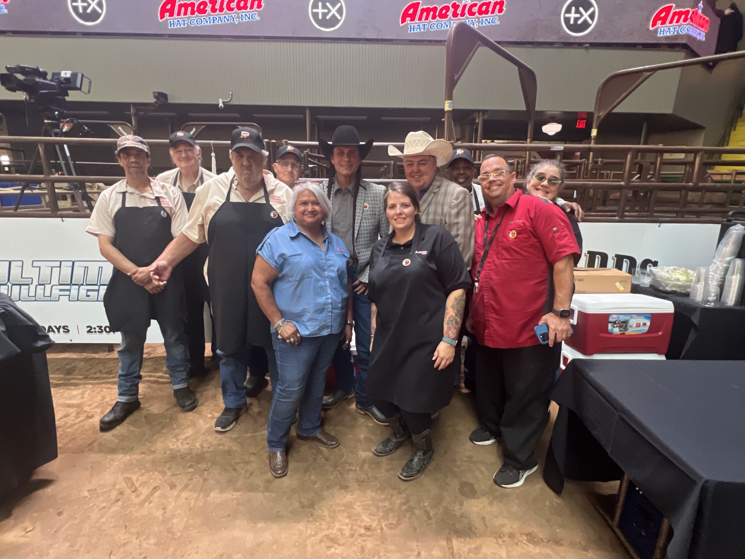 coburn's catering staff at rodeo event